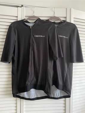 Bundle of 2 - Castelli Men’s Black Short-Sleeve Cycling Jersey